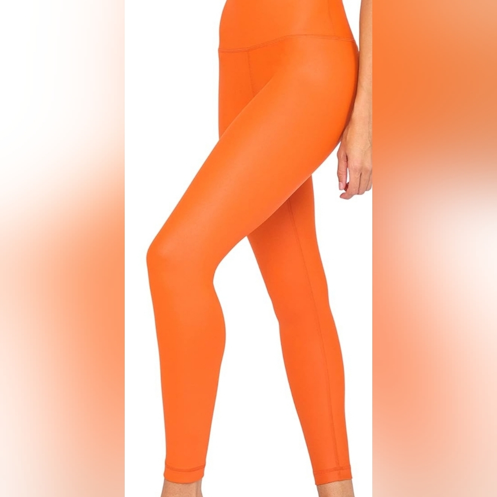 Shiny Orange Leggings